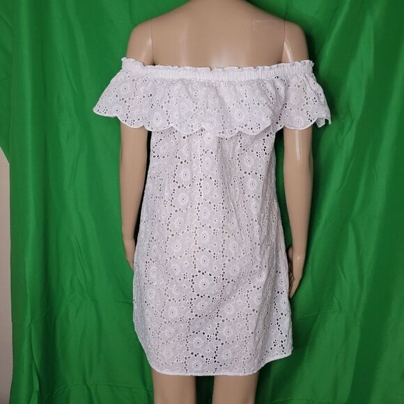 👌TORY BURCH broderie off the shoulder beach Coverup dress🔥 - Picture 5 of 13